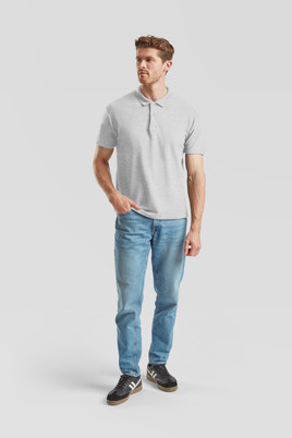 Jasno szara koszulka męska polo Original Polo Friut of the Loom