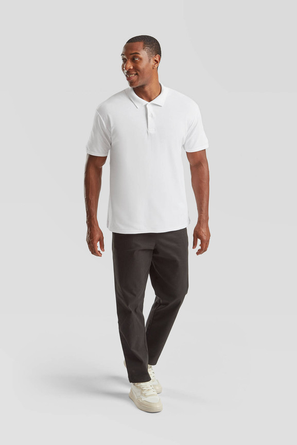 Biała koszulka męska polo Original Polo Friut of the Loom