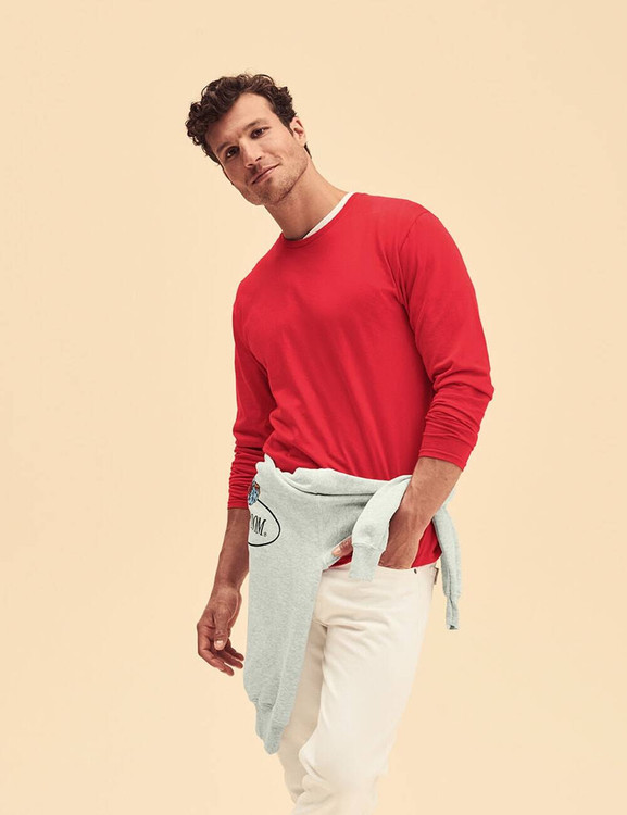 Czerwona koszulka męska Iconic Fruit of the Loom