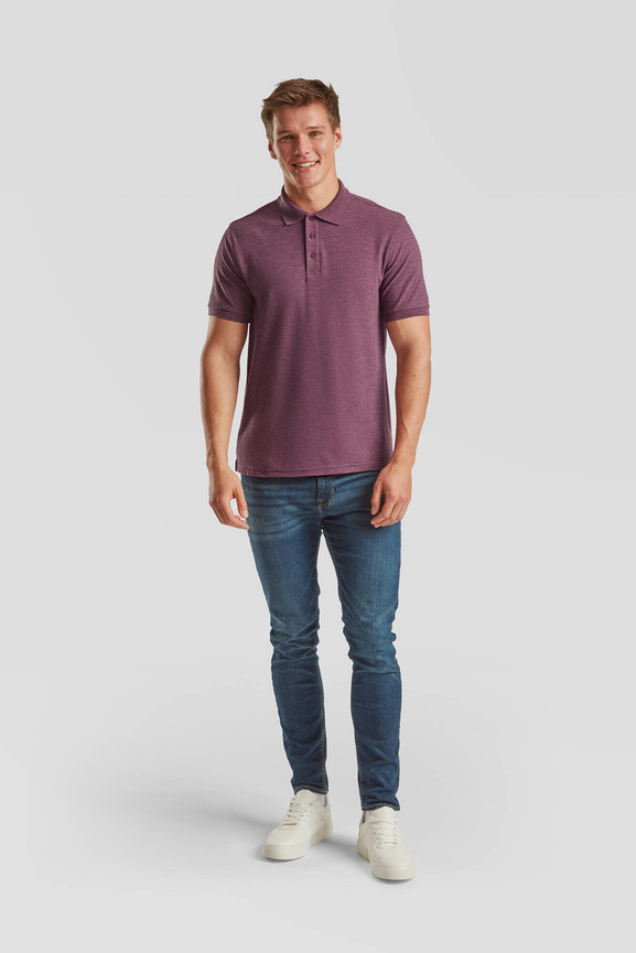 Burgundowa koszulka męska Iconic Polo Friut of the Loom