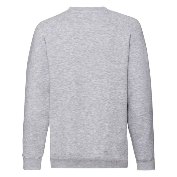 Szara bluza dziecięca Raglan Sweat Fruit of the Loom