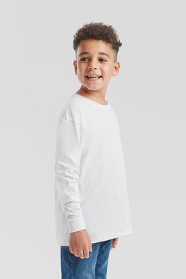 Biała koszulka dziecięca Valueweight Fruit of the Loom