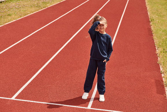 Granatowa bluza dziecięca Set-In Sweat Fruit of the Loom