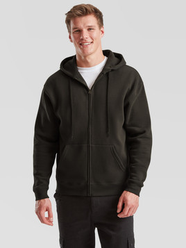 Szara bluza męska z kapturem Premium Fruit of the Loom