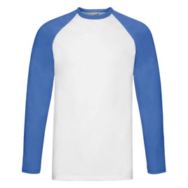 Biała koszulka męska Baseball Fruit of the Loom 