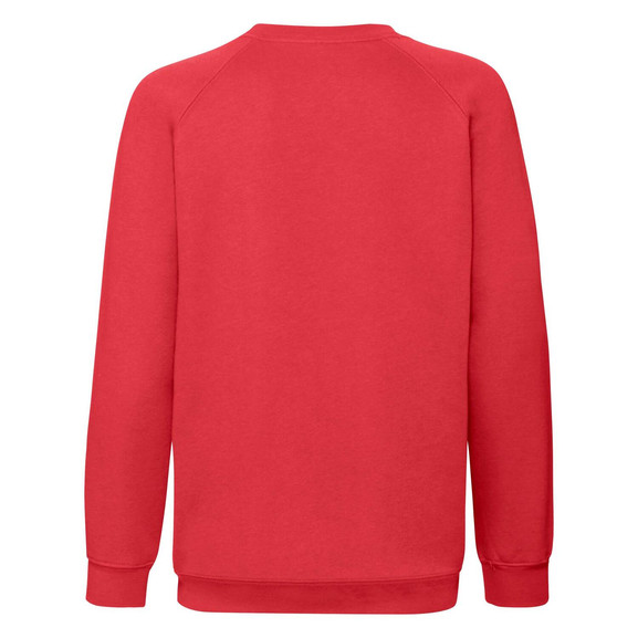 Czerwona bluza dziecięca Raglan Sweat Fruit of the Loom