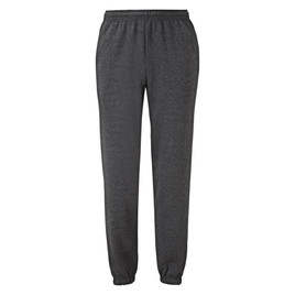 Ciemno szare spodnie dresowe męskie Elasticated Jog Pants Fruit of the Loom