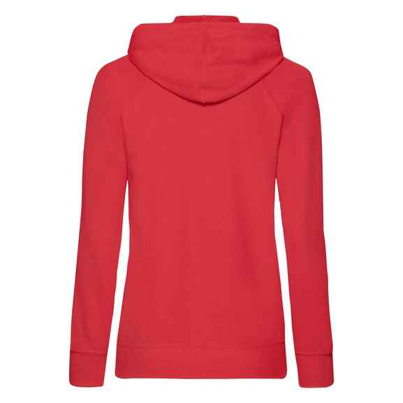 Czerwona bluza z kapturem Lady fit Fruit Of The Loom