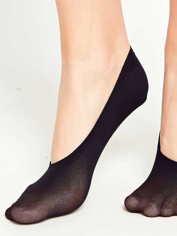 Skarpetki stopki dwupak czarne