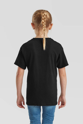 Czarna koszulka dziecięca Oryginal Fruit of the Loom 