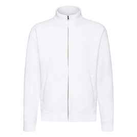 Biała bluza męska rozpinana Sweat Jacket Fruit of the Loom 