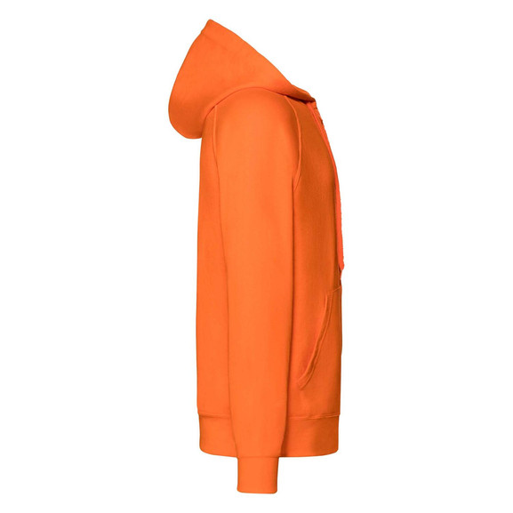 Pomarańczowa bluza męska z kapturem Lightweight Zip Thru Hooded Sweat Fruit of the Loom