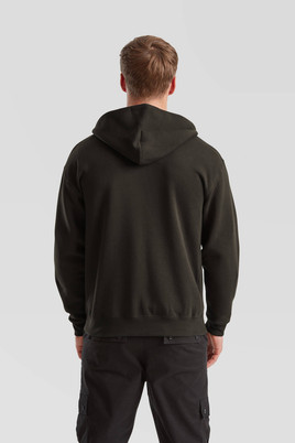 Szara bluza męska z kapturem Premium Fruit of the Loom