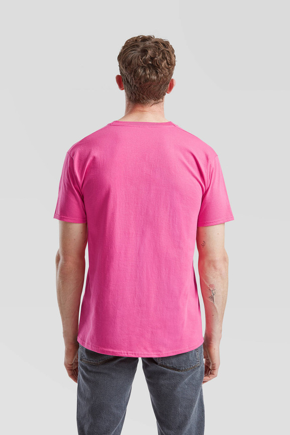 Różowa koszulka męska Valueweight Fruit of the Loom