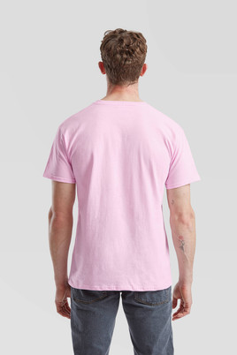 Różowa koszulka męska Valueweight Fruit of the Loom