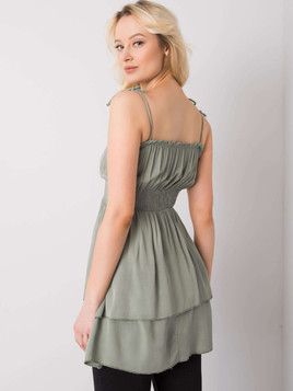 Khaki Bluzka na cienkich ramiączkach Yups