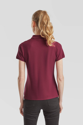 Burgundowa koszulka damska Polo Fruit of the Loom 