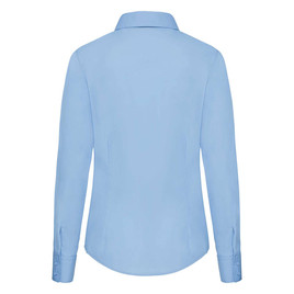 Niebieska koszula damska z popeliny klasyczna Fruit Of The Loom 