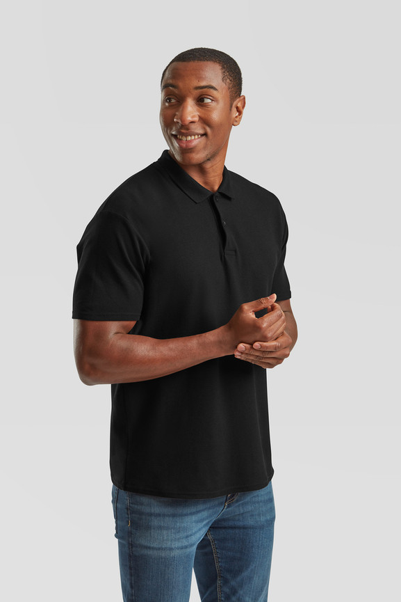 Czarna koszulka męska polo Original Polo Friut of the Loom