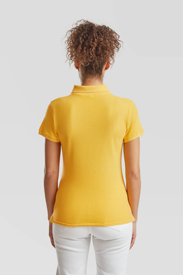 Żółta koszulka damska Polo Fruit of the Loom 