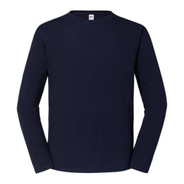 Granatowa koszulka męska Iconic 195 Ringspun Premium Fruit of the Loom