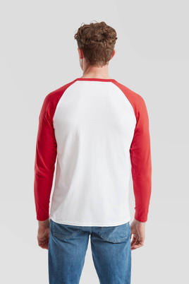 Biała koszulka męska Baseball Fruit of the Loom 