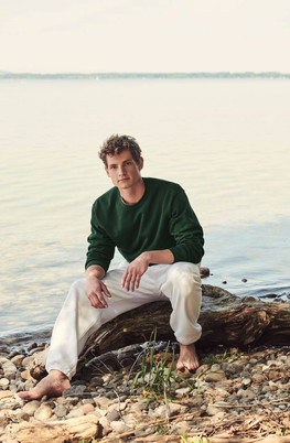 Zielona bluza męska Set-in Sweat Fruit of the Loom