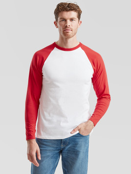 Biała koszulka męska Baseball Fruit of the Loom 