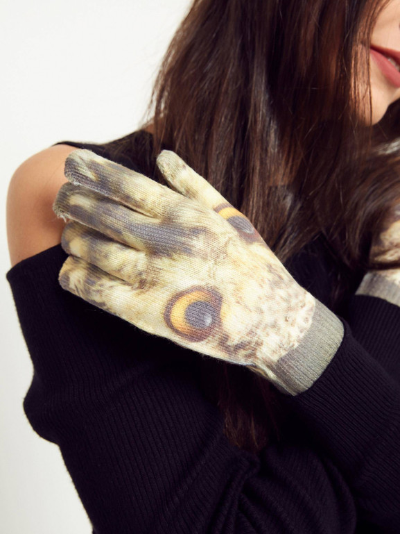 Rękawiczki dotykowe sowa