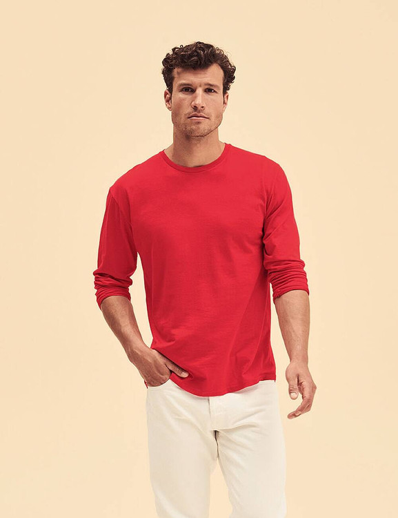 Czerwona koszulka męska Iconic Fruit of the Loom