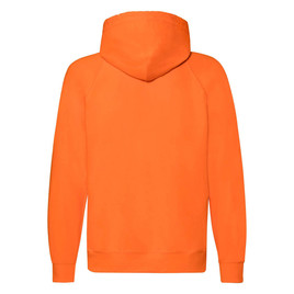 Pomarańczowa bluza męska z kapturem Lightweight Zip Thru Hooded Sweat Fruit of the Loom