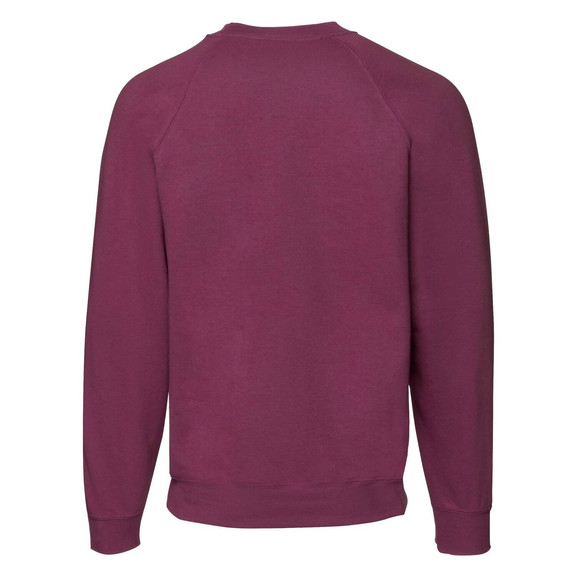Burgundowa bluza męska Raglan Sweat Fruit of the Loom