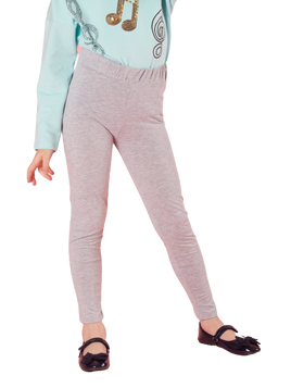 Leginsy dziewczęce basic szare