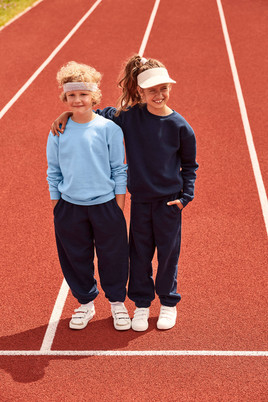 Błękitna bluza dziecięca Set-In Sweat Fruit of the Loom 