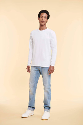 Biała koszulka męska Iconic 195 Ringspun Premium Fruit of the Loom