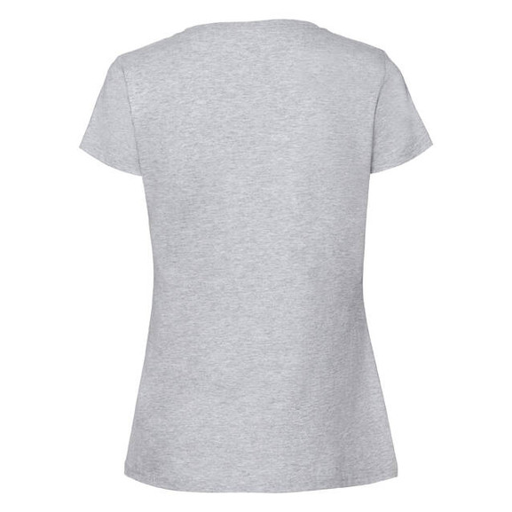 Szara koszulka damska Iconic 195 Ringspun Premium Fruit of the Loom
