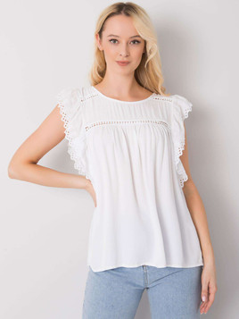 Biała bluzka z falbankami Yups