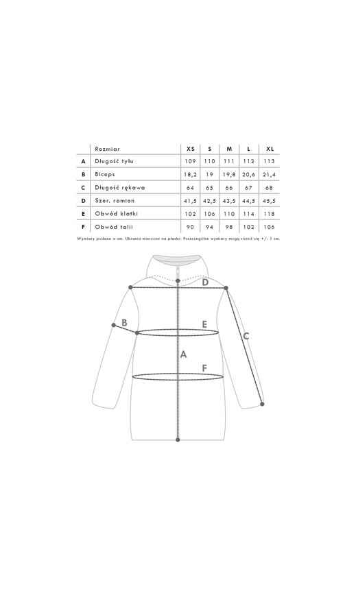 Szary płaszcz zimowy z kapturem TIFFI-FIFI MERIBEL
