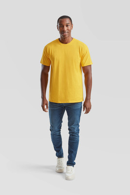 Żółta koszulka męska Valueweight Fruit of the Loom