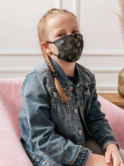 Maseczka trójwarstwowa moro Cocomore khaki