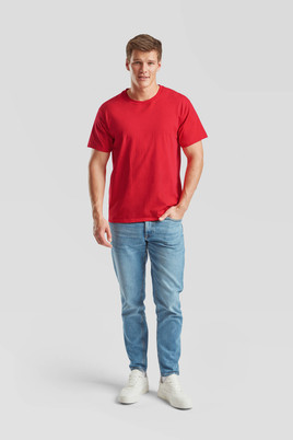 Czerwona koszulka męska Valueweight Fruit of the Loom