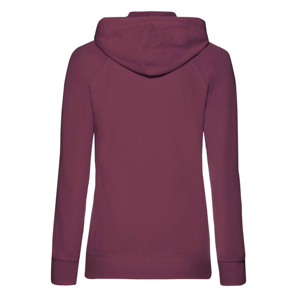 Burgundowa bluza z kapturem Lady fit Fruit Of The Loom