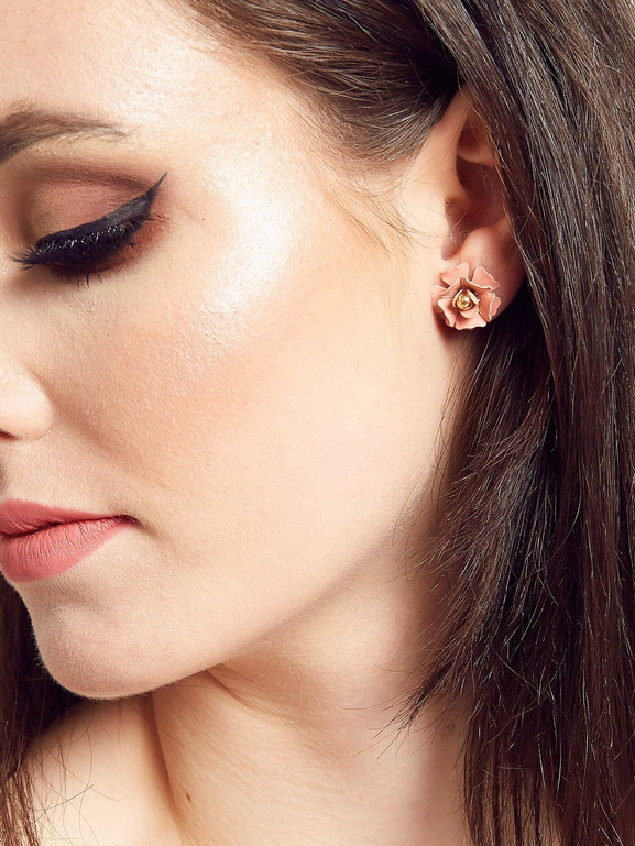 Kolczyki 3-pak kwiatek, serduszko