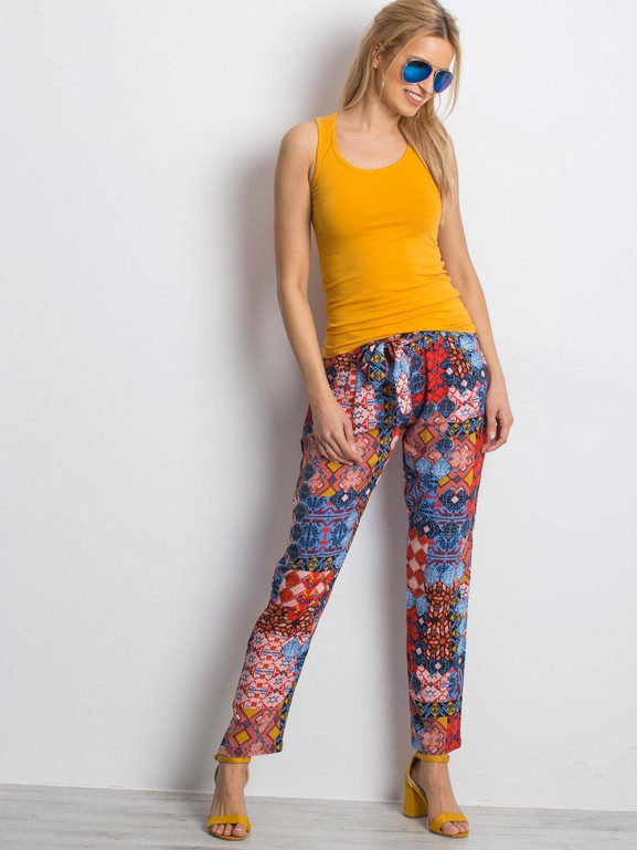 Bluzka basic bokserka ciemno żółta