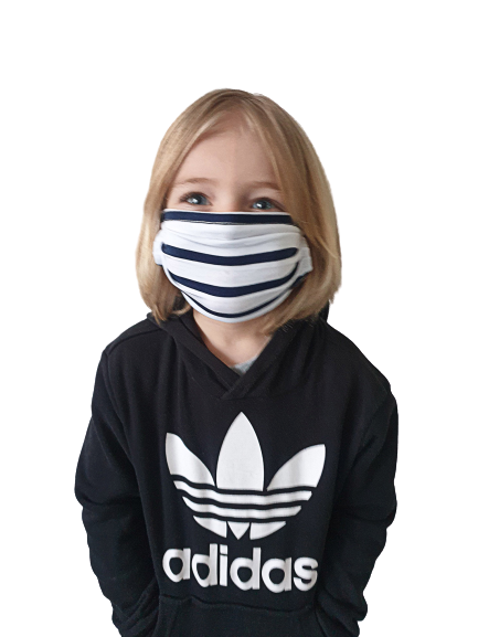 Maseczka ochronna dziecięca Hapy Mum w paski