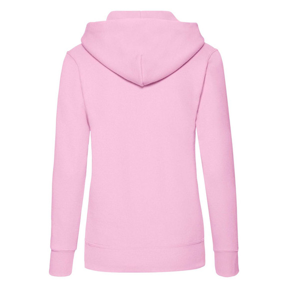 Różowa bluza z kapturem Hooded Sweat Fruit of the Loom