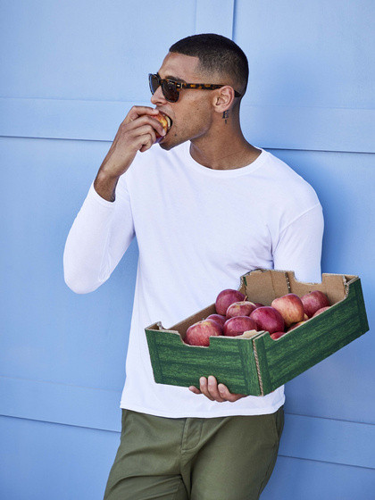 Biała koszulka męska Iconic Fruit of the Loom