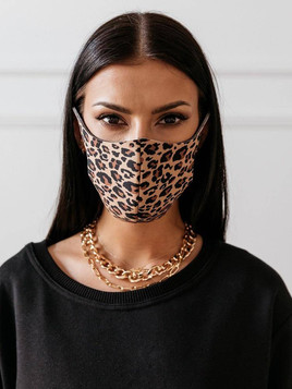 Maseczka ochronna lampart Cocomore brązowa