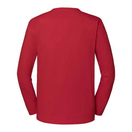 Czerwona  koszulka męska Iconic 195 Ringspun Premium Fruit of the Loom