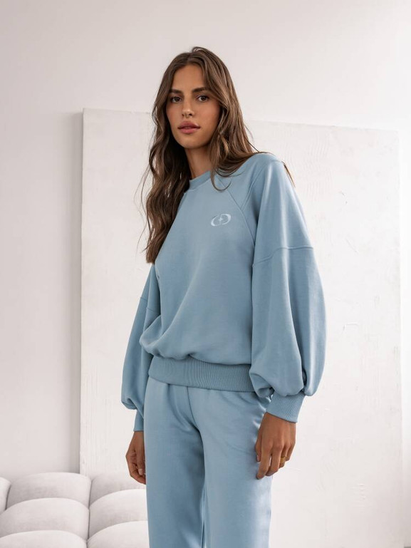 Niebieskie klasyczne spodnie dresowe Cocomore
